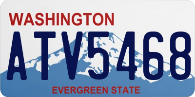 WA license plate ATV5468