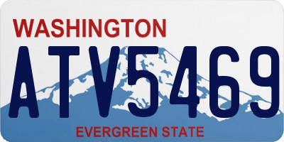 WA license plate ATV5469