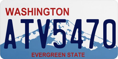 WA license plate ATV5470