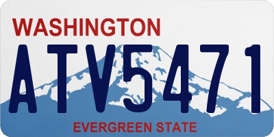 WA license plate ATV5471