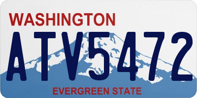 WA license plate ATV5472