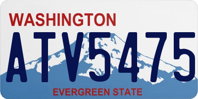 WA license plate ATV5475