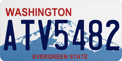 WA license plate ATV5482