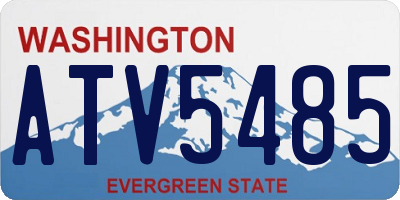 WA license plate ATV5485
