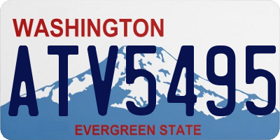 WA license plate ATV5495