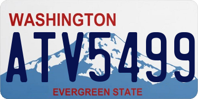 WA license plate ATV5499