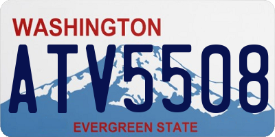 WA license plate ATV5508