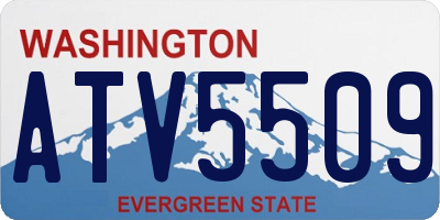 WA license plate ATV5509