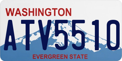 WA license plate ATV5510