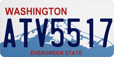 WA license plate ATV5517
