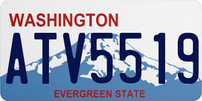 WA license plate ATV5519