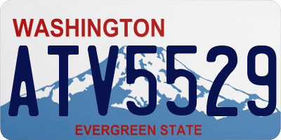 WA license plate ATV5529