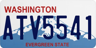 WA license plate ATV5541