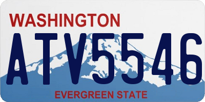 WA license plate ATV5546