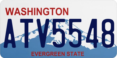 WA license plate ATV5548
