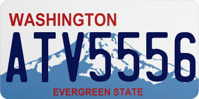 WA license plate ATV5556