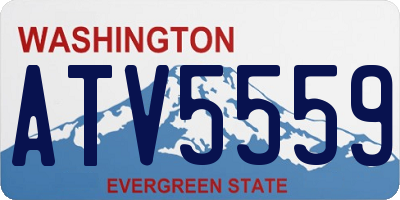 WA license plate ATV5559