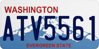WA license plate ATV5561