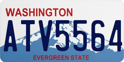 WA license plate ATV5564