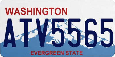 WA license plate ATV5565