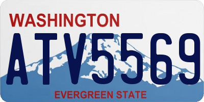 WA license plate ATV5569