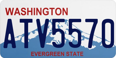 WA license plate ATV5570