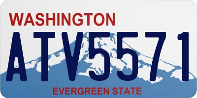 WA license plate ATV5571