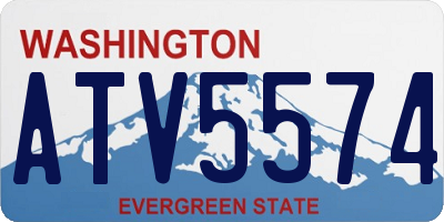WA license plate ATV5574