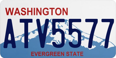 WA license plate ATV5577