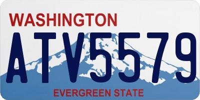 WA license plate ATV5579