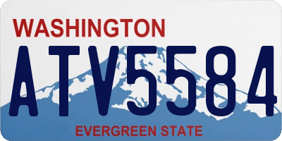 WA license plate ATV5584