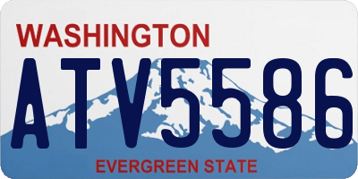 WA license plate ATV5586