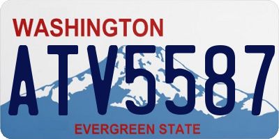 WA license plate ATV5587