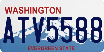 WA license plate ATV5588