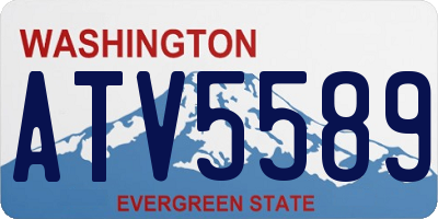 WA license plate ATV5589