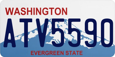WA license plate ATV5590