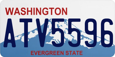 WA license plate ATV5596