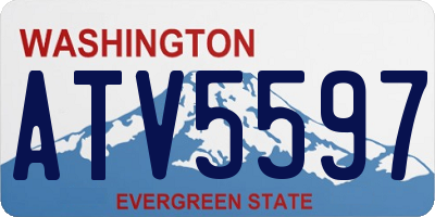 WA license plate ATV5597