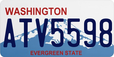 WA license plate ATV5598