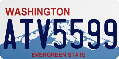 WA license plate ATV5599