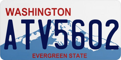 WA license plate ATV5602