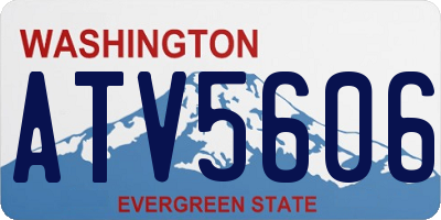 WA license plate ATV5606