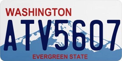 WA license plate ATV5607