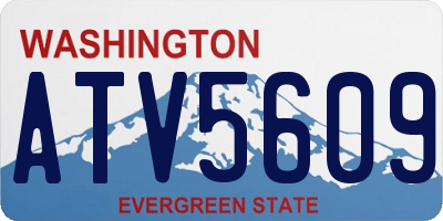 WA license plate ATV5609
