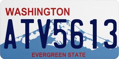 WA license plate ATV5613