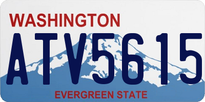 WA license plate ATV5615