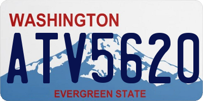 WA license plate ATV5620