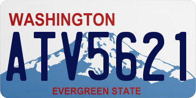WA license plate ATV5621