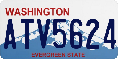 WA license plate ATV5624