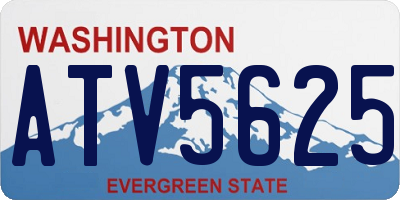 WA license plate ATV5625
